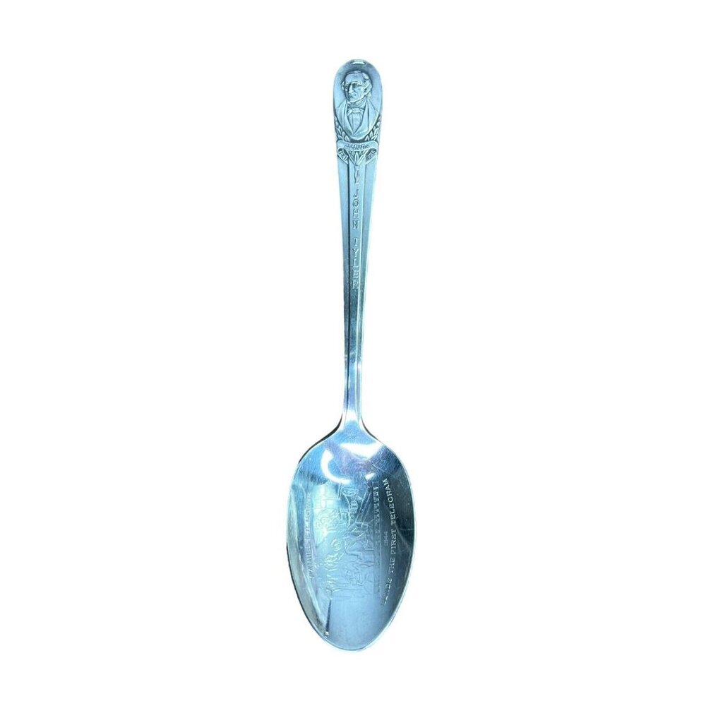 Vintage Wm. Rogers Presidential Commemorative Spoon John Tyler Silver Plated